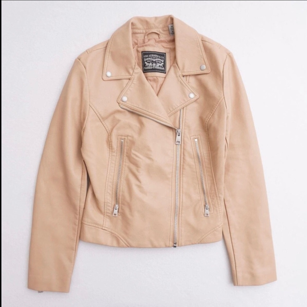 Levi's Light Brown Leather Jacket - image 1